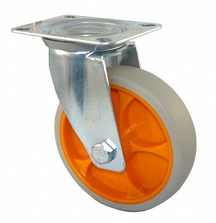 Transportní pojezdové kolo - L400.B44.127.ORANZOVA